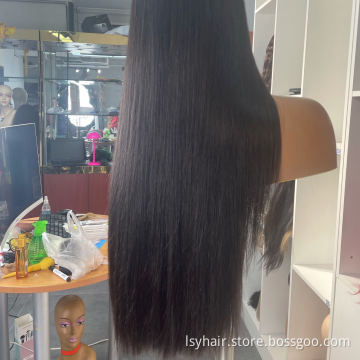 Cheap Wholesale Transparent HD Full Lace Human Hair Wig Brazilian Virgin Hair Lace Frontal Wig HD Lace Front Wig For Black Women